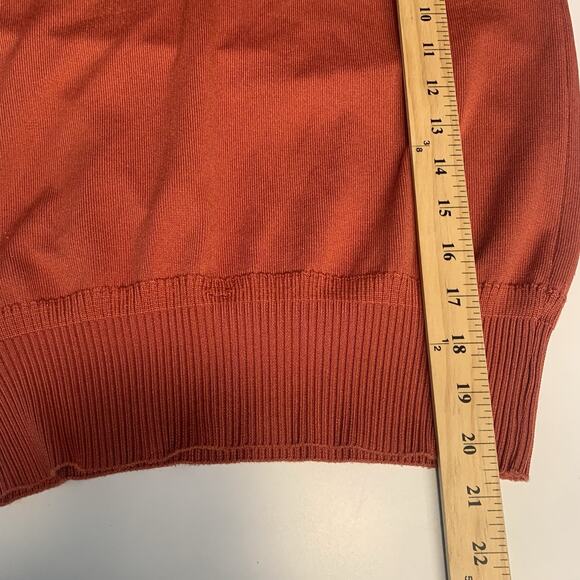Vintage Givenchy Sport Sweater Womens 36 Orange Preppy Old‎ Money Quiet Luxury - Picture 8 of 8